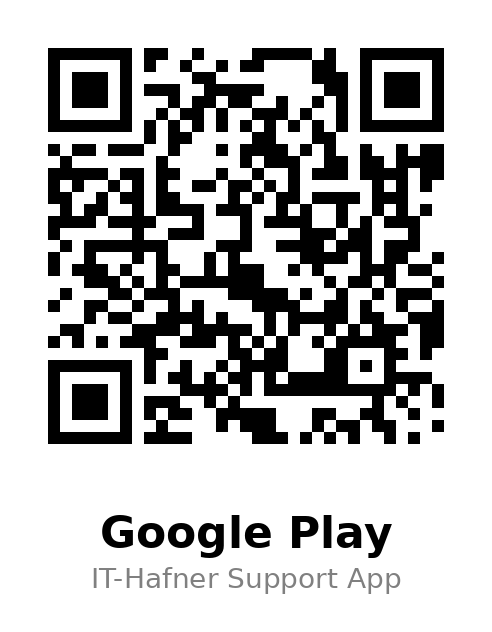 QR-Code zum Download der IT-Hafner Support App für Unternehmen in Wien