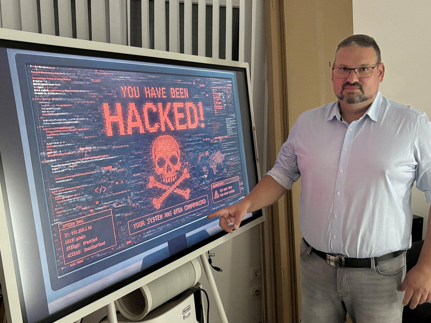 IT-Experte Siegfried Hafner aus Bocksdorf im KURIER-Bericht über Cyber-Crime und Ransomware